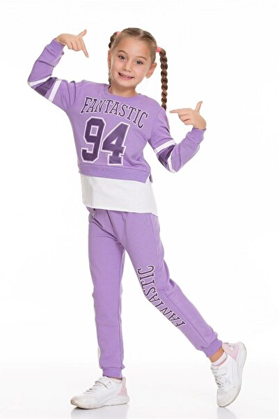 UMKEM Costum pentru fetiță cu imprimeu fantastic, 6-10 ani