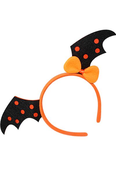 Big Party Halloween Crown Bat Πορτοκαλί πουά
