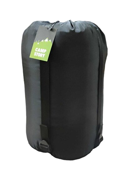 CAMP STORY Navy Blue Fisherman's Crocker -18 350Gr, 195X90 Fiber Filled, Inner Lining Fleece Sleeping Bag