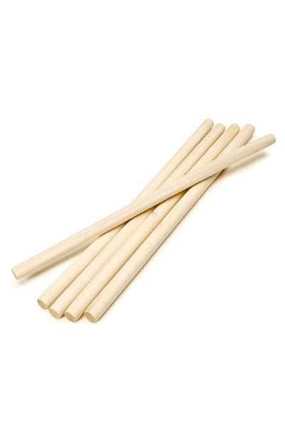 RAMAZAN ÇELİK Kavak Sap 55 Cm & 3.3 Cm ( 5 Adet )