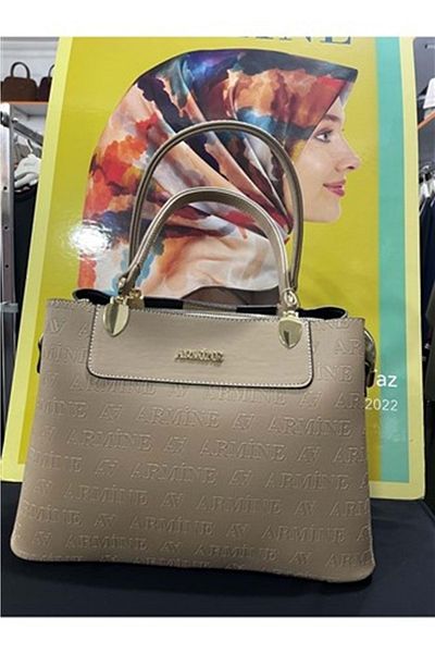 Armine 206 Laser Printed Women's Shoulder Bag - Mink - Single Size