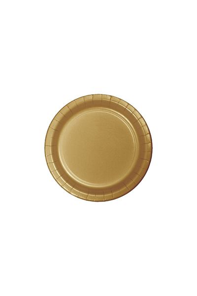 parti sürprizi Gold Color Plate 8 Pieces