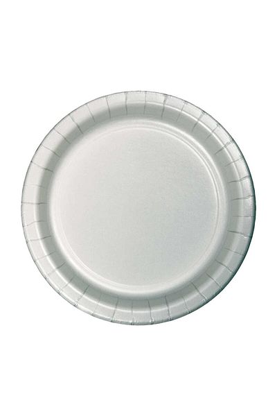 parti sürprizi Silver Color Plate 8 Pieces