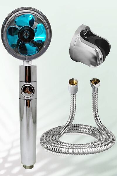 YMV Pervaneli Su Tasarruflu Desenli Su Tazyikli Torbo Duş Başlığı Duş Banyo S...