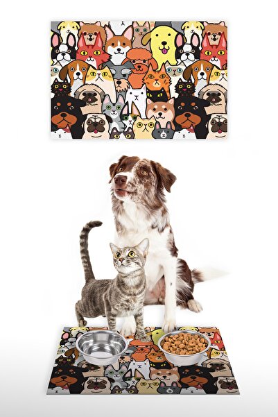 Vagonik سجادة طعام مزخرفة مطبوعة رقمية متعددة الأغراض