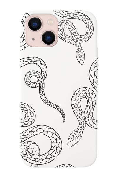 shoptocase Iphone 13 Uyumlu Snakes Yılan Tasarımlı Premium Lansman Telefon Kı...