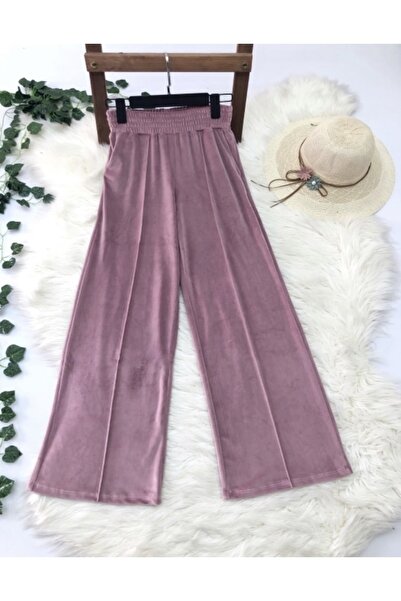 YILMAZBARMAZ Kadın Kadife Önü Çıma Detaylı Eşofman Altı