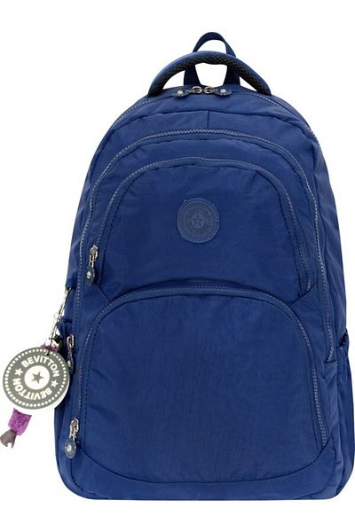 Bevitton 2100 Crinkle Fabric Backpack Navy Blue