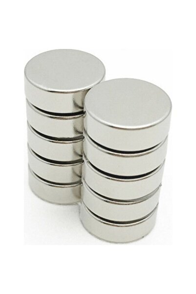 Dünya Magnet Neodyum Mıknatıs Yuvarlak D15x5 Mm - 2 Adet - Deney Mıknatısı