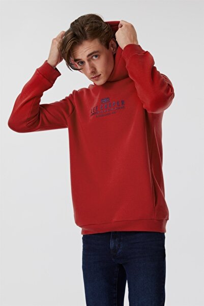 Lee Cooper Faust Men's Hooded Sweatshirt Red
