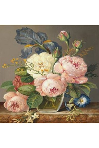 Genel Markalar Sayılarla Boyama Seti Kasnaklı Vazoda Çiçekler 40 X 50 Cm