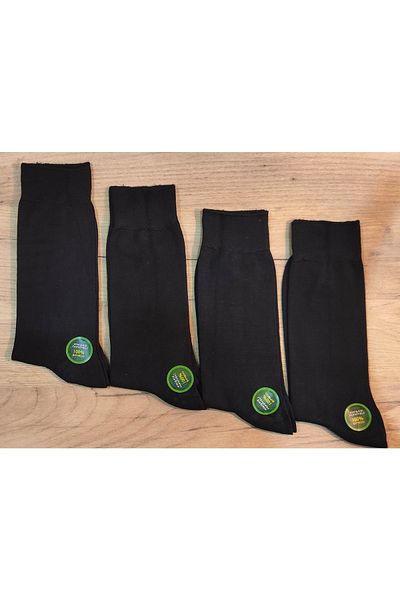 Leement socks Мъжки 4 чифта тънки летни бамбукови класически чорапи