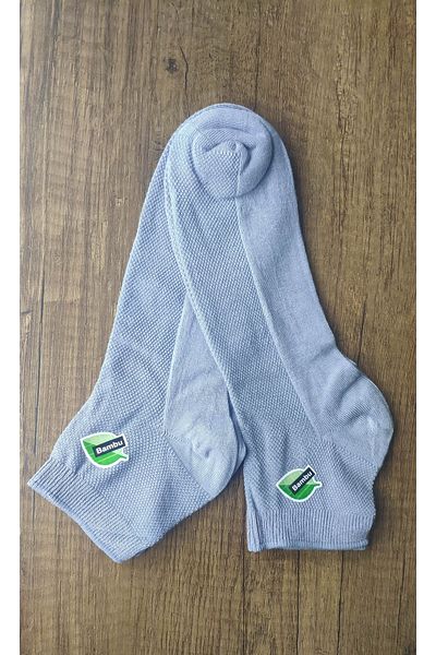 Leement socks Мъжки 2 чифта тънки летни къси чорапи до глезена от бамбук, дишащи, плетени
