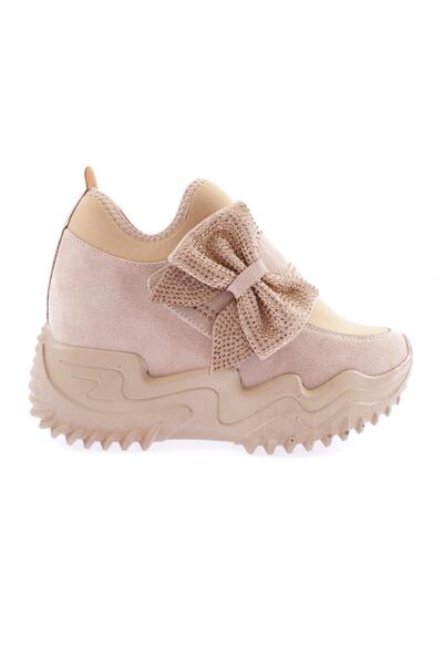 DGN Women's Mega Thick Sole Silver Stone Sneakers 21510102831