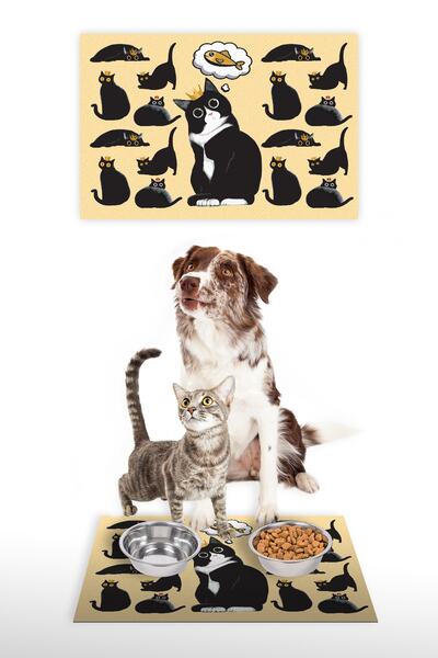 Vagonik سجادة طعام مزخرفة مطبوعة رقمية متعددة الأغراض