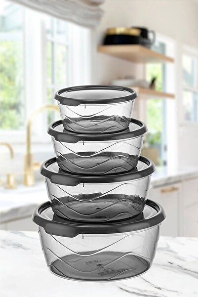 Lira 9 Pieces Platinum Series Square Sweet Transparent Storage Container (4xround 5xsquare) Storage Container