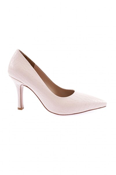 DGN Women's Low-Cut Thin Heeled Shoes Beige Printed 42112821