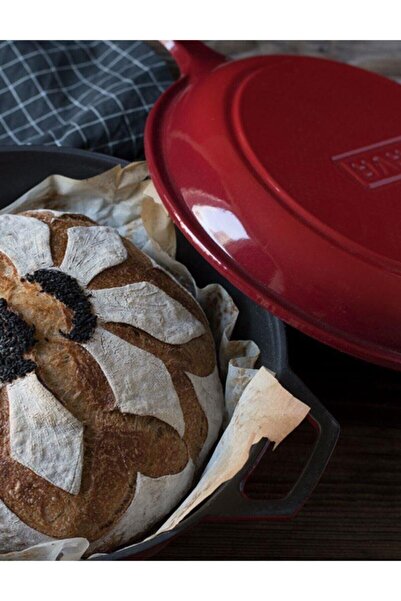 Lava Cast Iron Combo Deep Pan And Pot With Handle Ø 26 Cm Red