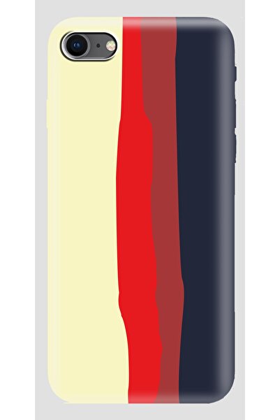 HappyCase Iphone 6 6s Rainbow Gökkuşağı Liquid Lansman Silikon Kapak Kılıf