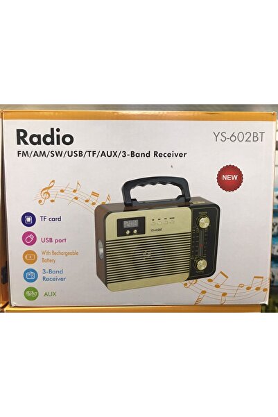 Radyo Nostaljik Ys-602 Bluetooth - Usb - Hafıza Kartı - Radyo