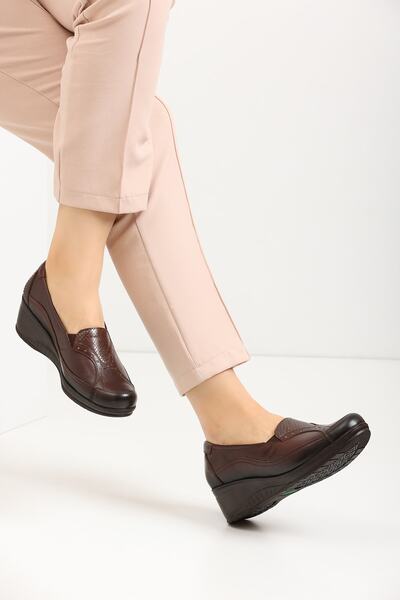 Forelli Ortopedik Taban Hakiki Deri Günlük Kadın Ayakkabı 57603