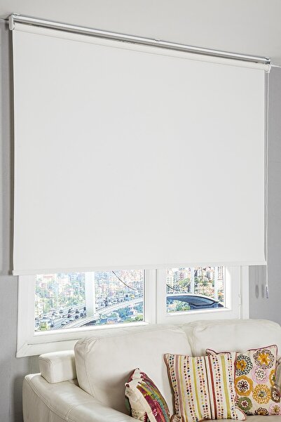 İREMKARAHOME Mat Beyaz Stor Perde