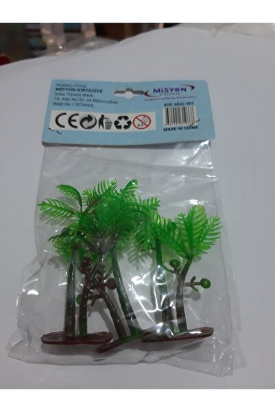 misyon kırtasiye Misyon Plastik 3'lü 6cm Maket Ağaç