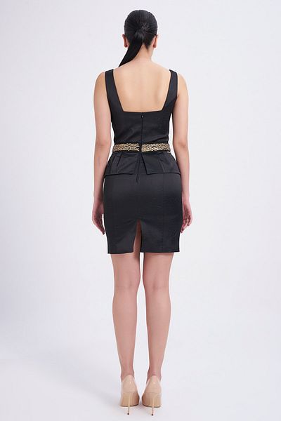 Balizza Blz-gold Strappy Dress with Accessories