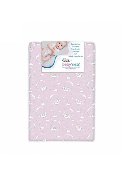 Baby'ness Oyun Parkı Yatağı 60x120cm Bebek Beşik Döşek Sıvı Geçirmez Leke Tut...