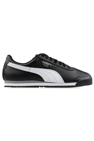 Puma 353572   11 Roma Basic Black Silver Unisex Sneakers - Size 42.5
