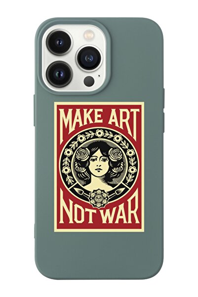 shoptocase Iphone 14 Pro Max Uyumlu Make Art Tasarımlı Içi Süet Lansman Telef...