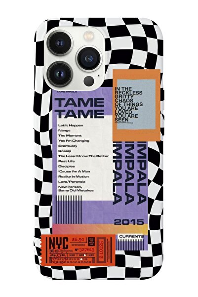shoptocase Iphone 14 Pro Max Uyumlu Dama Tame Tasarımlı Içi Süet Lansman Tele...