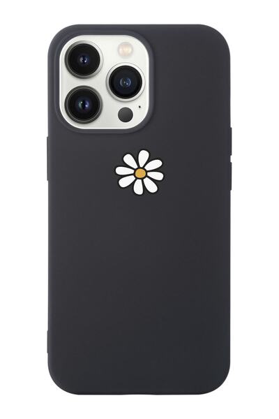 shoptocase Iphone 14 Pro Max Uyumlu Papatya Tasarımlı Içi Süet Lansman Telefo...