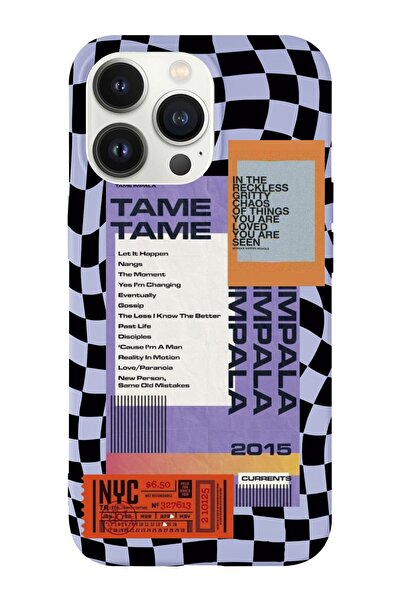 shoptocase Iphone 14 Pro Max Uyumlu Dama Tame Tasarımlı Içi Süet Lansman Tele...