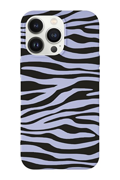 shoptocase Iphone 14 Pro Uyumlu Yatay Zebra Tasarımlı Içi Süet Lansman Telefo...