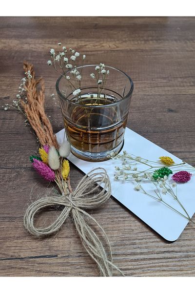 karbonsoft Soft Drink Cup Round Decorative Handmade Coaster Stand 10 X 20 Cm Desktop Decoration