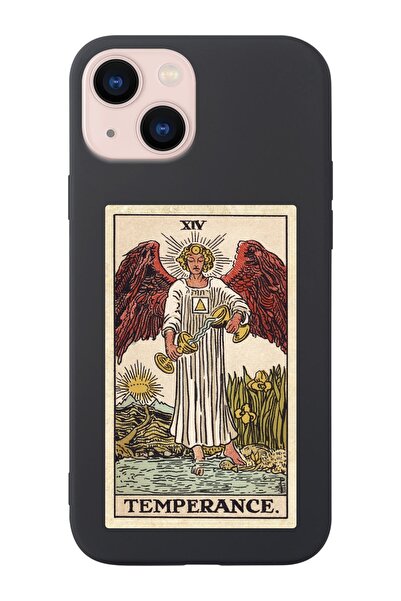 shoptocase Iphone 14 Uyumlu Temperance Tasarımlı Içi Süet Lansman Telefon Kılıfı