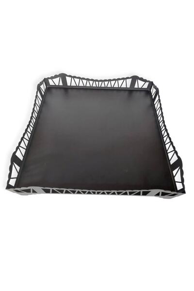 Essen Ticaret Mat Siyah Döküm Soba Ve Şömine Altlığı 63x63 Cm Sac Kalınlığı: 2 Mm Lazer Kesim