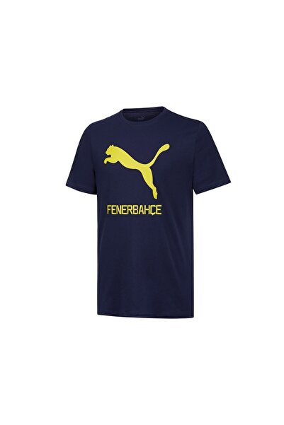 Puma Fenerbahçe Cat Tee Erkek Fenerbahçe Futbol Tişörtü 77313601 Lacivert
