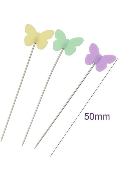 BALIM ÖRGÜ EVİ Kelebek Figur Kumaş Ve Örgü Sabitleme Iğnesi Patchwork