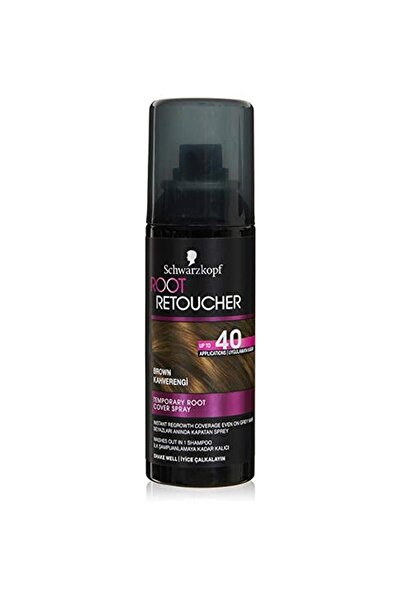 Schwarzkopf Root Retoucher Beyazları Anında Kapatan Sprey Boya Kahverengi, 12...