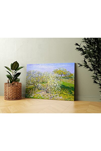 Carmen Claude Monet - Elma Ağaçları Kanvas Tablo