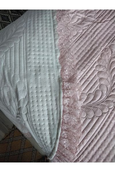 Çt Çeyizci Tekstil Bade Double Bedspread, Bed Set - Powder (BEDDING SET)
