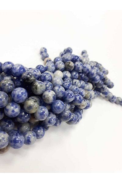 Yüksel Boncuk Σειρά φυσικών πολύτιμων λίθων Sodalite 8 mm