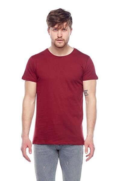 TENA Ανδρικό μπλουζάκι Claret Red Basic - Crew Neck