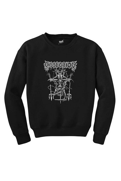 Z zepplin Černá mikina Dissection Satan Skull
