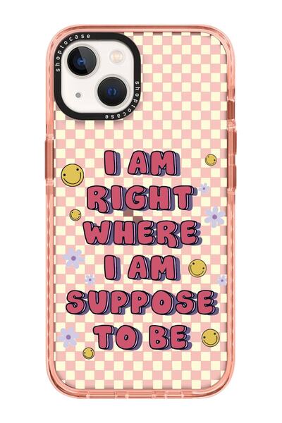 shoptocase حافظة هاتف بتصميم وردي Impact Dama Smile متوافقة مع iPhone 15/14/13