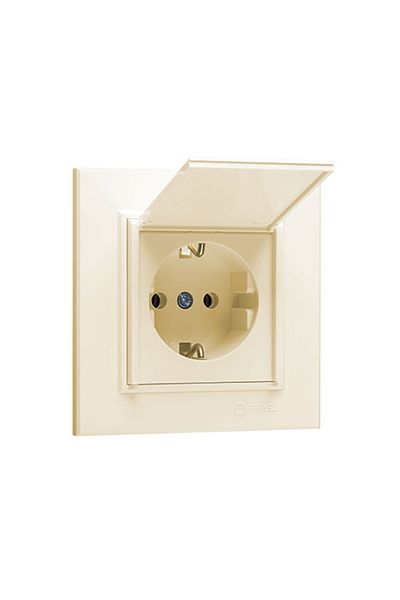 MONO Despina Cream Child Proof Grounded Socket 500-001721-119