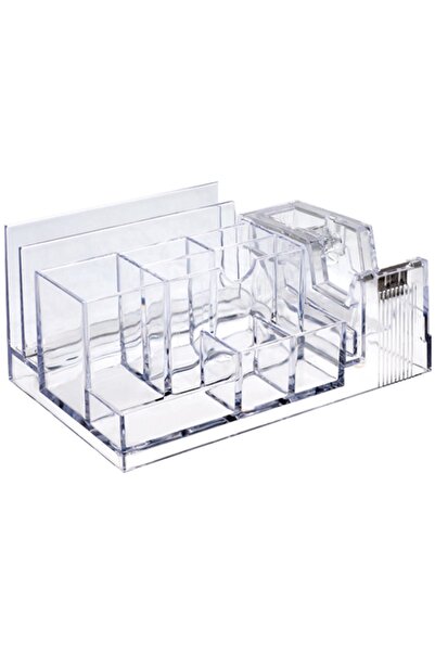 Ops Комплект за бюро, поставка за моливи, диспенсер за тиксо, пластмасов, прозрачен, Klm 301