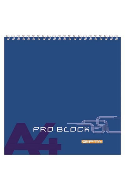 Gıpta Bloc-note Pro-block Copertă din carton spiralat cu rigle 40 Yp A6 (12 Li 1 pachet de culori mixte) 1662
